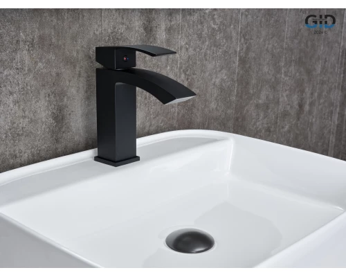 Смеситель для раковины Gid Victoria L120-BM-K L120BMK черный матовый