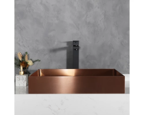 Смеситель высокий для раковины Gid Anchel SS979-BM-D SS979BMD черный матовый