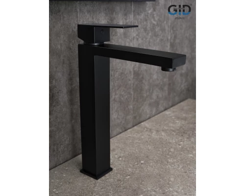 Смеситель высокий для раковины Gid Anchel SS979-BM-D SS979BMD черный матовый