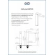 Смеситель высокий для раковины Gid Anchel SS979-CH-D SS979CHD хром