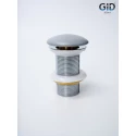 Донный клапан Gid без перелива  Gmh100 74401K серый матовый 7x7x10