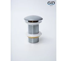 Донный клапан Gid без перелива  Gmh100 74401K серый матовый 7x7x10