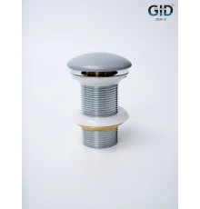 Донный клапан Gid без перелива  Gmh100 74401K серый матовый 7x7x10