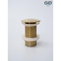 Донный клапан Gid без перелива G100 73301K золото 7x7x10