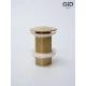 Донный клапан Gid без перелива G100 73301K золото 7x7x10