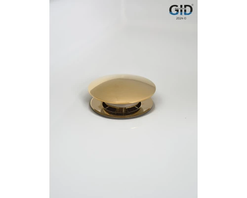 Донный клапан Gid без перелива G100 73301K золото 7x7x10
