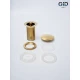 Донный клапан Gid без перелива G100 73301K золото 7x7x10