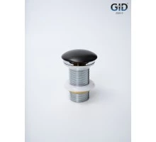 Донный клапан Gid без перелива Blm100 74402K черный матовый 7x7x10