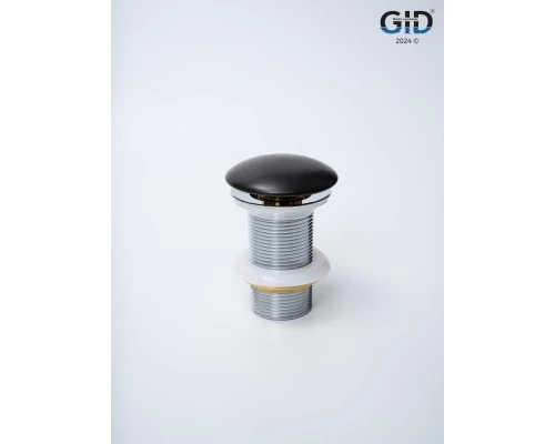 Донный клапан Gid без перелива Blm100 74402K черный матовый 7x7x10