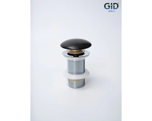 Донный клапан Gid без перелива Blm100 74402K черный матовый 7x7x10