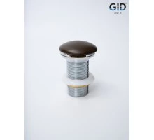 Донный клапан Gid без перелива Br100 74406K коричневый матовый 7x7x10