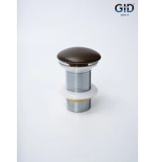 Донный клапан Gid без перелива Br100 74406K коричневый матовый 7x7x10