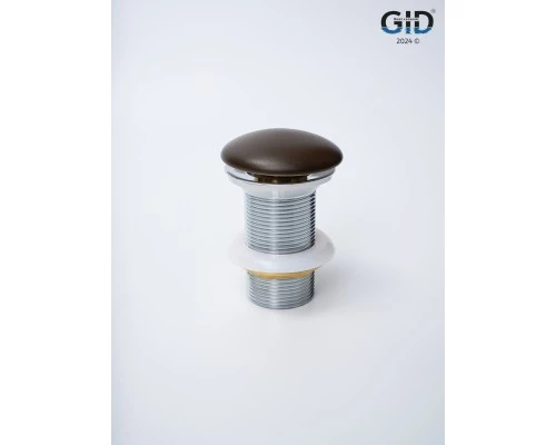 Донный клапан Gid без перелива Br100 74406K коричневый матовый 7x7x10