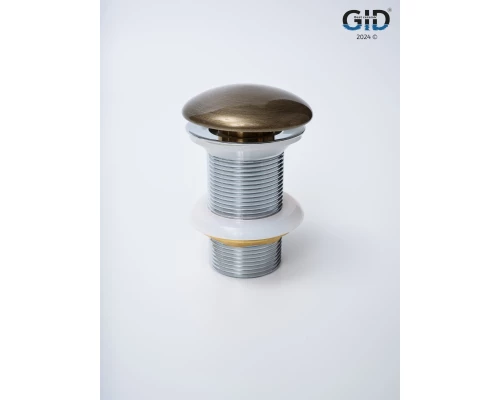 Донный клапан Gid без перелива Bzk100 74404K бронза 7x7x10