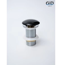 Донный клапан Gid без перелива Bl100 72201K черный глянцевый 7x7x10