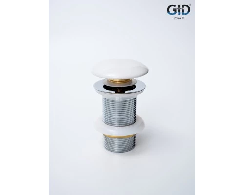 Донный клапан Gid без перелива Wh100 71101K белый 7x7x10