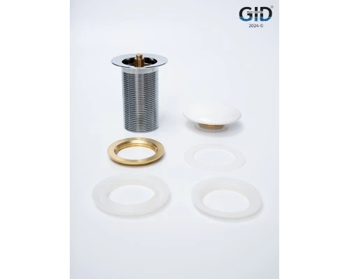 Донный клапан Gid без перелива Wh100 71101K белый 7x7x10