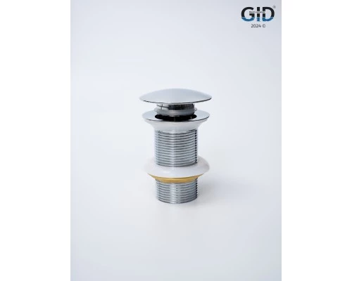 Донный клапан Gid без перелива Ch100 73302K хром 7x7x10