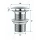 Донный клапан Gid без перелива Ch100 73302K хром 7x7x10