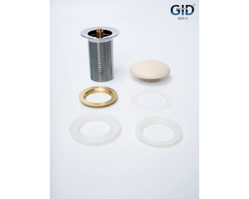 Донный клапан Gid без перелива Sr100 74405K светло-коричневый матовый 7x7x10