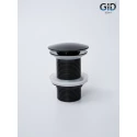 Донный клапан Gid без перелива G-54BL 76601K черный глянцевый 7x7x10