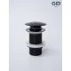 Донный клапан Gid без перелива G-54BL 76601K черный глянцевый 7x7x10