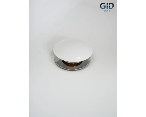 Донный клапан Gid с переливом Wh100-1 71102K белый 7x7x10