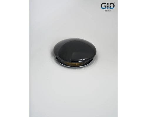 Донный клапан Gid  с переливом Bl100-1 72202K черный глянцевый 7x7x10