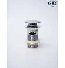 Донный клапан Gid  с переливом Ch100-1 73303K хром 7x7x10