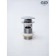 Донный клапан Gid  с переливом Ch100-1 73303K хром 7x7x10