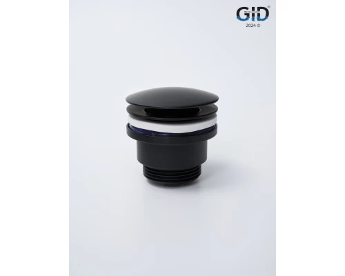 Донный клапан Gid универсальный G-59BM 76605K черный матовый 7x7x10