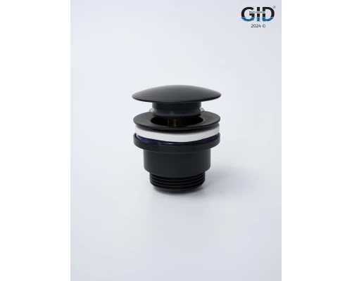 Донный клапан Gid универсальный G-59BM 76605K черный матовый 7x7x10