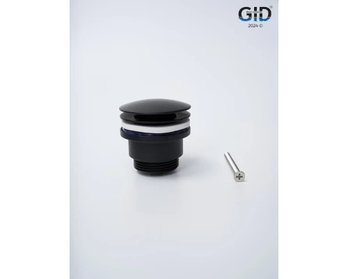 Донный клапан Gid универсальный G-59BM 76605K черный матовый 7x7x10