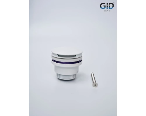 Донный клапан Gid универсальный G-60W 76606K белый 7x7x10