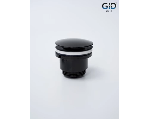 Донный клапан Gid универсальный G-58BL 76604K черный глянцевый 7.5x7x3.5