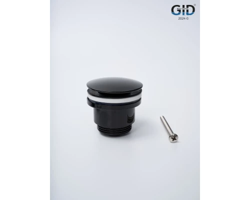 Донный клапан Gid универсальный G-58BL 76604K черный глянцевый 7.5x7x3.5