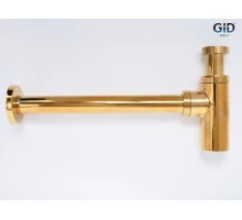 Сифон для раковины Gid G-64GD 75506S золотой