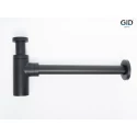 Сифон для раковины Gid G-74BL  75503S черный матовый