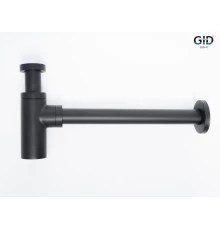 Сифон для раковины Gid G-74BL  75503S черный матовый