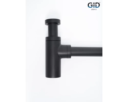 Сифон для раковины Gid G-74BL  75503S черный матовый