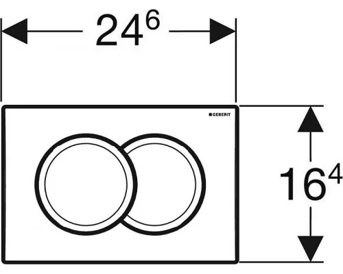 Кнопка смыва Geberit Delta 01 115.107.11.1, альпийский белый