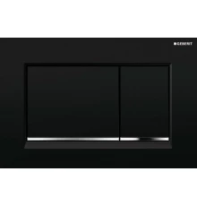 Смывная клавиша Geberit Sigma 30 115.883.KM.1 черный, хром глянец