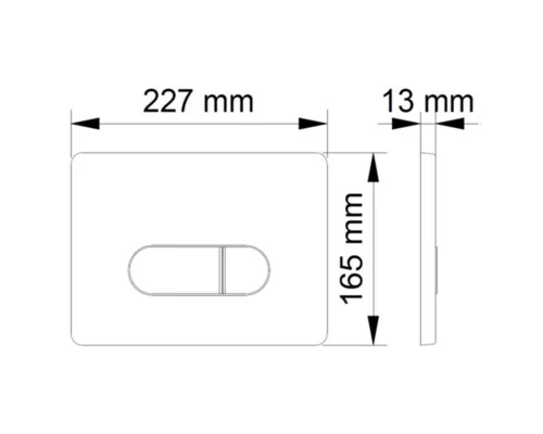 Клавиша смыва Berges Novum D3 040033 Хром