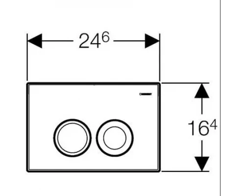 Смывная клавиша Geberit Delta 21 115.125.11.1 белый глянец