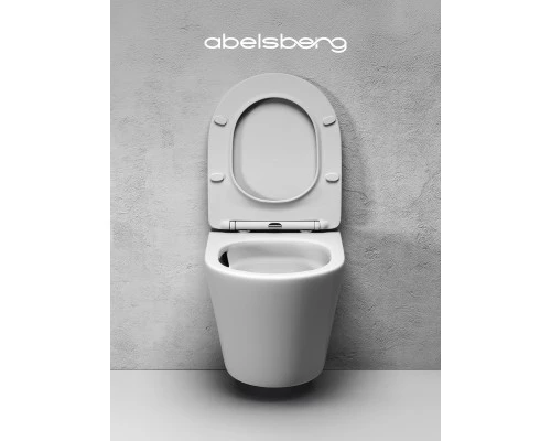 Подвесной унитаз Abelsberg Element TornadoFlush ELC70701WH, белый глянец