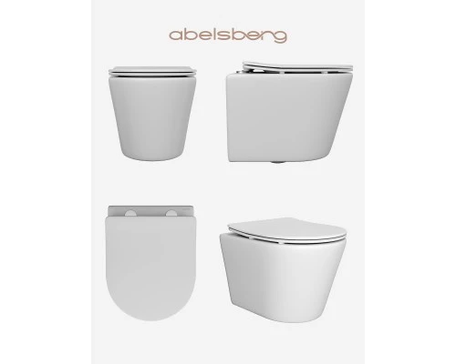 Подвесной унитаз Abelsberg Element TornadoFlush ELC70701WH, белый глянец