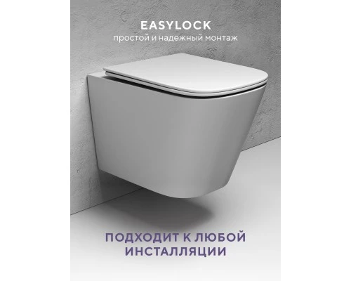 Подвесной унитаз Abelsberg Object TornadoFlush OBC80901WH, белый глянец