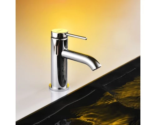 Смеситель д/раковины Abelsberg Fluida ERF22001CH, глянцевый хром