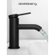 Смеситель д/раковины Abelsberg Fluida ERF22001MB, вулканический черный
