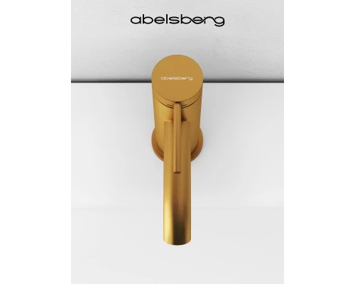 Смеситель д/раковины Abelsberg Fluida ERF22001BG, королевское золото